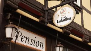 Certifikát, hodnocení, plakát nebo jiný dokument vystavený v ubytování Pension Zum Lukullus