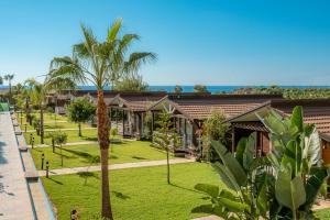 カーギジャックにあるSedir Park - Beach Bungalowの手前にヤシの木があるリゾート