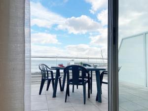Balkoni atau teres di Atlantique, Appartement vue mer classé 2 étoiles à Carnac Plage