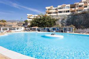 a large swimming pool with a dog in the middle at Butan Suite by Olax Rentals in Callao Salvaje