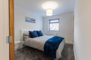 Кровать или кровати в номере Orchard House - 2 bedroom house, Central Alnwick