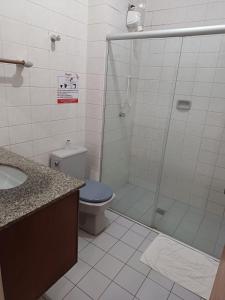 Koupelna v ubytování Hotel Chantilly