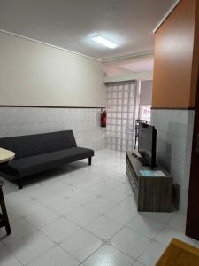 加法尼亞達伐基勒的住宿－Apartament Pedro&Pérolla，带沙发和电视的客厅