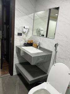 Koupelna v ubytování Trung Huyền Hotel