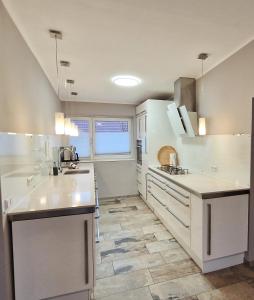 Köök või kööginurk majutusasutuses Wohnung mit Sauna, Garten & Schwimmteich