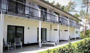 Balkón nebo terasa v ubytování Privat & Boutique Hotel Plauer See
