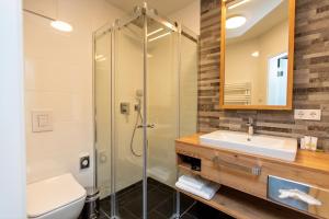 Koupelna v ubytování Privat & Boutique Hotel Plauer See