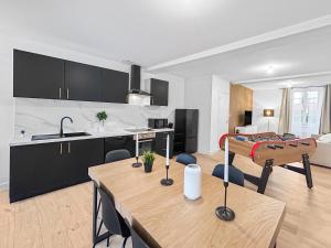 Η κουζίνα ή μικρή κουζίνα στο Le Loft de Saintonge +18 φωτογραφίες