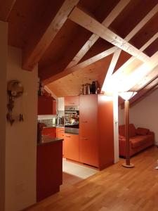Η κουζίνα ή μικρή κουζίνα στο Penthouse Apartment in Davos