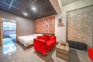 Ruang duduk di 羅東夜市 工業Loft旅宿