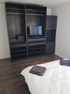 Μια τηλεόραση ή/και κέντρο ψυχαγωγίας στο Cozy apartment