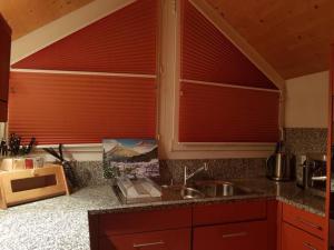 Η κουζίνα ή μικρή κουζίνα στο Penthouse Apartment in Davos