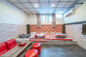 Ruang duduk di 羅東夜市 工業Loft旅宿