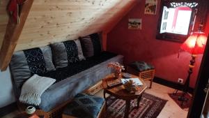 Posezení v ubytování Gite Esprit du Monde