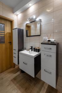 Kuchyň nebo kuchyňský kout v ubytování Apartament City Center Cichy Zdrój