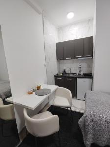 Kuchyň nebo kuchyňský kout v ubytování Apartman Centar Ivanjica