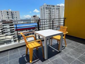 Μπαλκόνι ή βεράντα στο Apartastudio loft en Bucaramanga