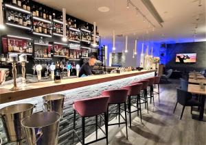 Lounge nebo bar v ubytování Privat & Boutique Hotel Plauer See