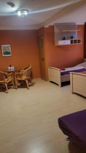 Kuchyň nebo kuchyňský kout v ubytování Gasthaus Pavillon
