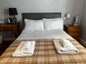 Cama ou camas em um quarto em Castle Hotel