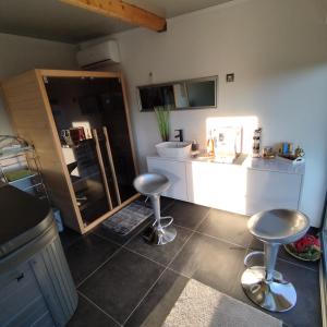 Kuchyň nebo kuchyňský kout v ubytování Holiday home Novak M
