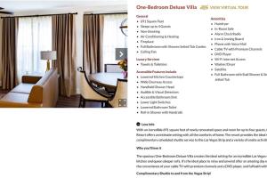 a screenshot of a booking page of a hotel room at Super Bowl 2024 Las Vegas Apartment in Las Vegas