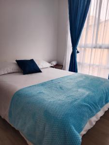 Cama o camas de una habitación en Apartamento Nuevo - Centro Internacional Bogotá