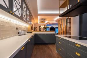 Kuchyň nebo kuchyňský kout v ubytování Tatilde Villam