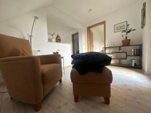 Posezení v ubytování Ferienwohnung mit Balkon DG