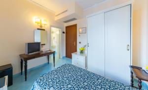 Televízia a/alebo spoločenská miestnosť v ubytovaní Hotel Iaccarino