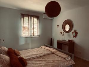 Voodi või voodid majutusasutuse Appartement Lora Jan Thiel Curacao toas