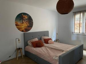 Voodi või voodid majutusasutuse Appartement Lora Jan Thiel Curacao toas