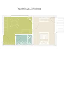 a floor plan of a house at Residence Panorama in Brunico