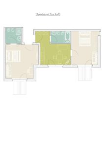 un plano del piso de una casa en Residence Panorama, en Brunico
