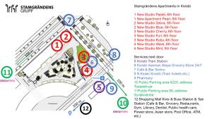 a map of the proposed site of a building at New Studio Mint near Airport in Vantaa