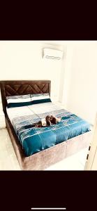 Cama ou camas em um quarto em Apartment with swimming pool Lagotto