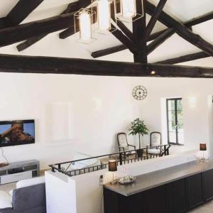 A television and/or entertainment centre at Villa Napoléon