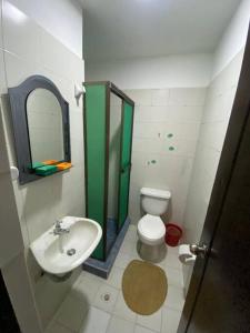 Koupelna v ubytování Apartamento familiar o personal + 11 fotografií