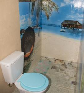 Koupelna v ubytování Cabañas Guayacán