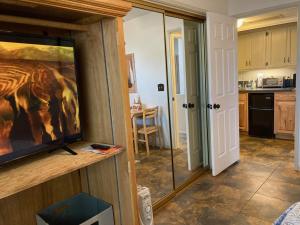 a kitchen with a painting of a horse on the wall at Desert retreat close to downtown/ U of A, 1-10 in Tucson