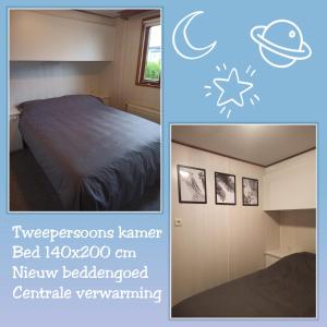 Giường trong phòng chung tại Chalet Drenthe huren! Hart van bosrijk Drenthe! -Rust, ruimte en ontspanning is genieten! Welkom! -Peace, space and relaxation is enjoyment! Welcome! -Ruhe, Raum und entspannung sind genuss! Willkommen! +89 ảnh