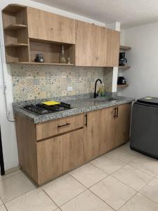Kuchyň nebo kuchyňský kout v ubytování Bellísimos apartamentos céntricos en La Mesa