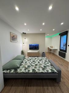 Postelja oz. postelje v sobi nastanitve Bali suites - Basel / Dreilander