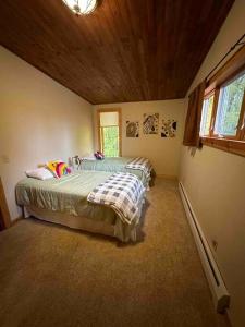 Ein Bett oder Betten in einem Zimmer der Unterkunft Rustic U.P. Retreat in Marquette