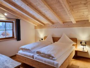 Ένα ή περισσότερα κρεβάτια σε δωμάτιο στο Ferienwohnung Hirschsprung
