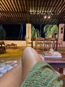 Πισίνα στο ή κοντά στο Casa Pé na Areia Maracajau