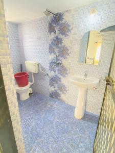 カラングートにあるMatilda Guest houseのトイレと洗面台のあるバスルーム