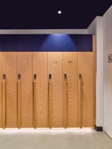 a row of lockers in a locker room at Kepler Club Kuala Lumpur Airport - KLIA T1 Landside in Sepang