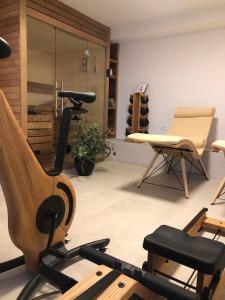 Líkamsræktarstöð og/eða líkamsræktaraðstaða á Apartments villa Ladini