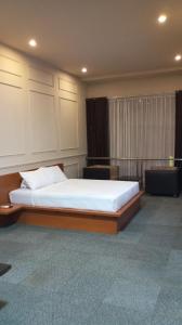 1 dormitorio con 1 cama grande en una habitación en AN Homestay, en Wonosobo